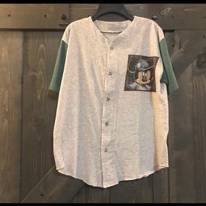 Throwback Mickey button up